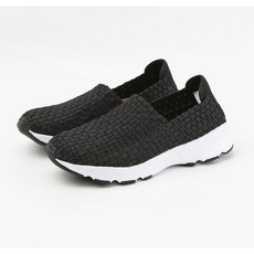 여성 경량 우븐슈즈 아쿠아 메쉬 슬립온 운동화 (3cm) 썸머베이직