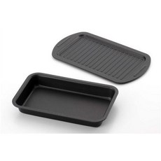 下村企販 日本製烤箱專用不沾烤盤兩件組 - 烘焙、烤魚適用, 1個