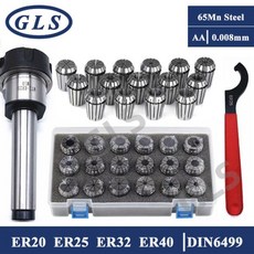 세트 ER20 수집 척 스프링 클램프 ChuckMorse 홀더 MTB2 공구 CNC 밀링, 03 MTB3-ER20-13Pcs, 02 Accuracy 0.015mm (A)