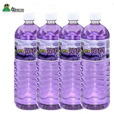 산도깨비 에탄올 워셔액 라벤더향 1.8L 4개 / 유리세척 자동차