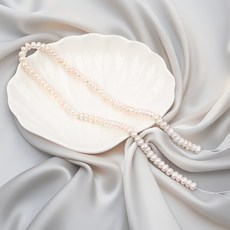 담수진주 구슬 못난이 양식 진주알 핵 천연진주 반지 팔찌 목걸이 만들기 DIY, 맷돌양식진주5-6mm(1줄)