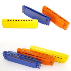 유아악기놀이용 가벼운플라스틱하모니카 어린이하모니카 랜덤색상 1개입, 1개