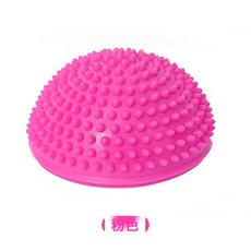 DFMEI 榴蓮球觸覺腳墊瑜伽感統訓練平衡器材按摩球半圓球身體按摩, 1個, 紅色:16.5*8.26