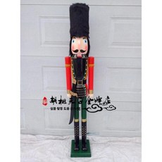 1.5미터 호두까기 인형 병정 홈 노래방 소품 캐릭터 150CM 엔틱 장식품 인테리어, 10. 와인 레드 검병