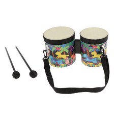 Ursmart 봉고 드럼 타악기 나무 손 드럼 Orff 악기, 화려한, 다른, 1개
