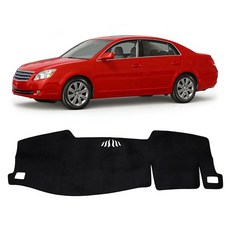 199592 KUST 블랙 대시 커버 토요타 타코마 2024-2026 및 2025 2026 4러너 카펫 폴리에스터 미끄럼 방지 프로텍터 내부 액세서리 맞춤형 핏 매트 눈부심 없, Avalon 05-10(Black)