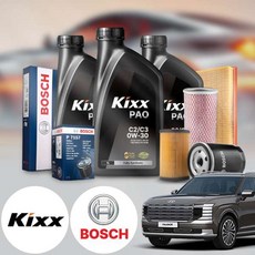 팰리세이드(디올뉴) 2.5(하브)(25~) 가솔린 킥스 제로 0W30 퍼포먼스 합성엔지오일 필터세트