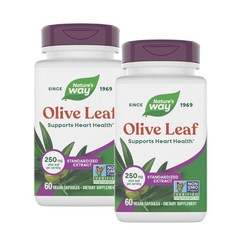 네이처스웨이 프리미엄 올리브잎 추출물 캡슐 Nature's Way Olive Leaf, 성인남녀공용, 알약/캡슐, 2개
