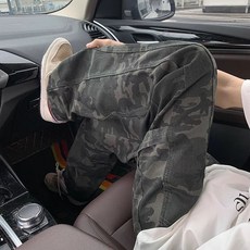페이준 남성 여름 빈티지 와이드 포켓 카모 캐주얼 팬츠 MR3025709