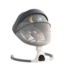 전기 흔들 의자 수면 요람형 진정 조절 디지털 안락, 그레이