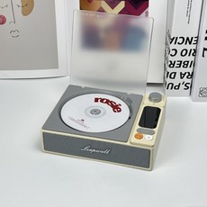 레트로 CD 플레이어 블루투스 스피커 씨디 재생기, 2세대 - 호두색, 본체+사은품(시험디스크/리모컨/케이블)