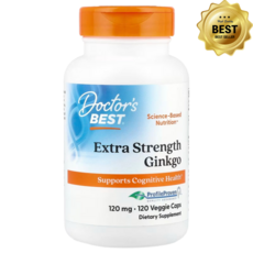 닥터스베스트 은행나무 120mg 베지캡슐 120정 엑스트라 스트랭스 징코 / 해외직구 미국정품, 1개