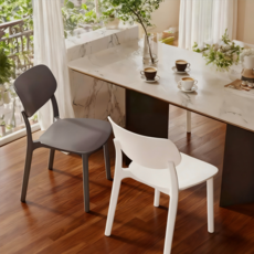 식탁의자 4개 카페의자 등받이 편한식탁의자 4P, 밀크카키