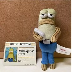 스폰지밥 비키니시티 주민 인형 소품 장식 캐릭터인형, D