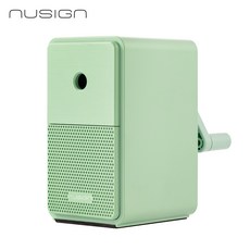 누사인 5단 심조절 연필깎이 소재 업그레이드 오토피드 기능 수동 연필깍이 NS077, 그린, 1개