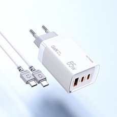 GaN PD 65W PPS 초고속 충전기 USB C타입 맥북 아이패드 노트북 충전지원, 엑티몬 GaN PD65W 충전기