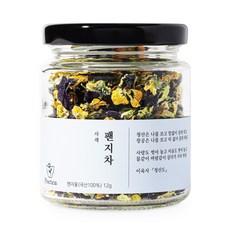 포이티 국산 팬지 꽃차 꽃송이 삼색제비꽃, 1개, 1개입, 12g
