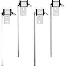 4팩 헤비 듀티 배기 행거 로드 대부분의 시스템과 호환되는 범용 용접 38인치 10인치 길이