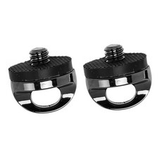 SLR 카메라 1/4" 나사 연결 어댑터 설치/해제 손목 스트랩 슬링 넥 홀더, 02 2pcs