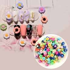 바이베스트 네일아트 점토 데이지꽃5입 8종 장미꽃3입 9종, KSTNP-404장미, 1개