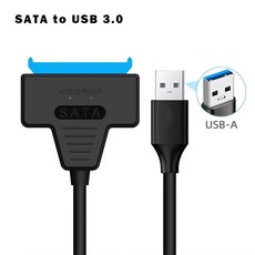 USB 3 0 SATA 케이블 어댑터 최대 6Gbps 2 5인치 외장 HDD SSD 하드 드라이브 22핀 III, USB 3.0