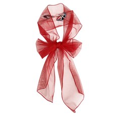 넥워머 봄여름 얇은 나비 목 보호대 롱 스카프 블라우스 넥타이 머플러 단체 요가 발레 SH1441