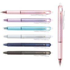 파이롯트 프릭션 볼 노크식 디자인 시리즈 지워지는 볼펜, 0.5(흑)-DBSLB 소프트블루