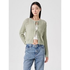 에잇세컨즈 8SECONDS 포인텔 스트랩 카디건 라이트그린 32485ALYDL