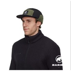 Mammut帽子 Polartec® Shearling材質 Microfleece內裡, 黑.綠, 1個