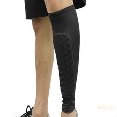 노크노크 스포츠 다리 정강이 양말 풋살 축구 보호대 고급형, 블랙, 1개