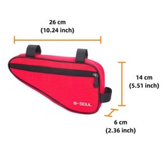 초경량 탑 프론트 튜브 프레임 삼각형 가방 미니 사이즈 휴대용 발수 MTB 도로 자전거 가방 사이클링 액세서리, Red, 1개