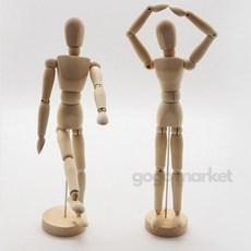관절인형 인체목각관절인형 목각인형꾸미기 인테리어소품인형, 11cm, 1개, 11cm