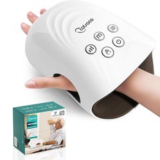 (100% 미국 정식 수입) Cotsoco 관절염 및 손목 터널용 열 압축 핸드 마사지기 여성 엄마 남성을 위한 생일 선물 화이트 선물 (컬러 리본 상자) (유튜브 추, White