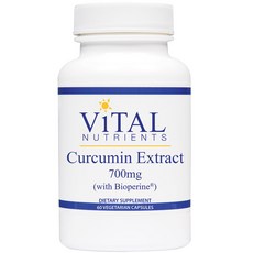 ViTAL NUTRIENTS 薑黃素提取物 700 毫克素食膠囊, 60 件, 1罐, 60顆