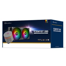 銀欣 IceMyst 280 SST-IM280-ARGB 高效能一體式水冷散熱器搭配ARGB燈效, 1個