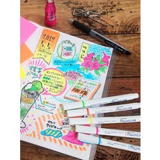 제브라 저스트핏 모니지라인 형광펜, 오렌지