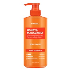 쿤달 허니앤마카다미아 바디워시 베이비파우더향, 718ml, 1개