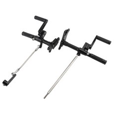 오토바이 프론트 컨트롤 풋 페그 키트 도구, 4. Black B, 기본