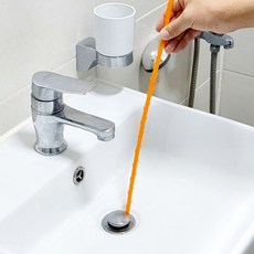 세면대막힘 머리카락 제거 청소 크리너 64cm, 옵션품절_1_화이트01_79DMUPMD24121206