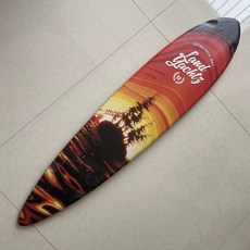 Landyachtz 復古滑板長板板面 長111cm 寬24cm 附海綿砂紙與腳窩設計, 如圖所示, 1個