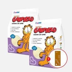 [2개세트] 가필드 보라(굵은입자) 4.55kg + 공공일스틱 명태 1팩, 2개, 무향