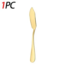 Stainless Steel Butter Knifes Gold Long Cheese Bread Jam Multifunctional Western Tableware Kitchen G, 09 Gold-1Pc