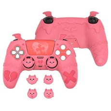 PlayVital 플레이바이탈 PS5 컨트롤러 실리콘 커버 고딕 임프 피치핑크