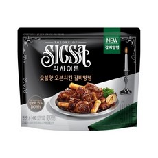 롯데 식사이론 숯불향 오븐치킨 갈비양념, 4개, 330g