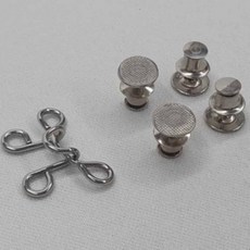 바지허리클때 사이즈조절단추 바지허리단추 요술단추 단추 바지허리줄이기 실버, 1개, 기본