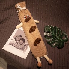 長條被窩專用防爆熱水袋 注水加厚卡通可愛 (臺灣出貨), 1個, 熱狗熱水袋-小號57釐米