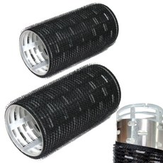 미소라인 고급 열전도 구르프 헤어롤 대형 (5cm), 2개, 블랙