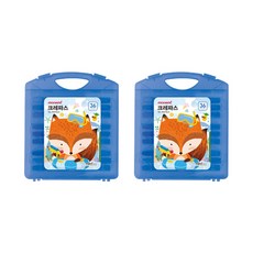 모나미 MONIZOO 가방파스 36색 2ST, 파랑(남자)2ST