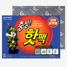 충성 포켓용 핫팩 중형 100g, 50개