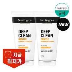 뉴트로지나 딥클린 젠틀 포밍 클렌져, 150g, 2개
